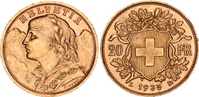 Switzerland 20 Francs 1935 LB