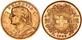 Switzerland 20 Francs 1935 LB