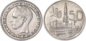 Belgium 50 Francs 1958