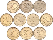 Bulgaria 10 x 50 Stotinki 2004