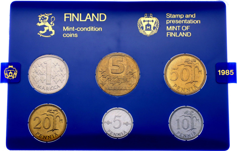 Finland Annual Coin Set 1985

KM# MS18; Only 1560 sets were issued; In the ori...