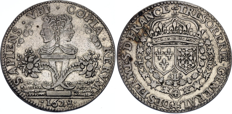 France Silver Trade Token "General Treasury of the Farms of France" 1628

Feu#...