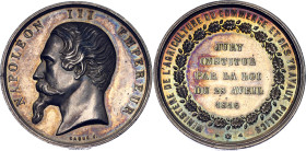 France Silver Prize Medal "Napoleon III - Ministry of Agriculture, Trade and Public Works" 1852 - 1870 (ND)