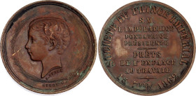 France Membership Token "Napoleon III - Société du Prince Impérial" 1862 - 1870 (ND)