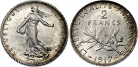 France 2 Francs 1917