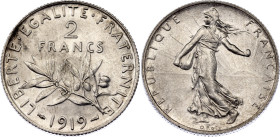 France 2 Francs 1919