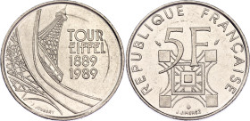 France 5 Francs 1989