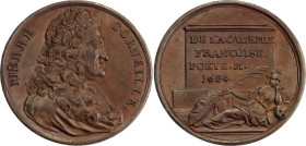 France Bronze Medal "Members of French Academy - Death of Pierre Corneille in 1684" (ND)