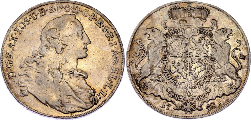 German States Bavaria 1 Konventionthaler 1758

KM# 501; Silver; Maximilian III...