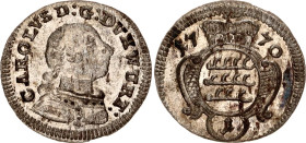 German States Wurttemberg 1 Kreuzer 1770