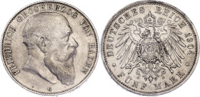 Germany - Empire Baden 5 Mark 1904 G