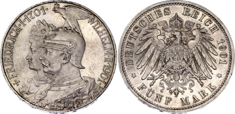 Germany - Empire Prussia 5 Mark 1901 A

KM# 526, N# 26474; Silver; Wilhelm II;...