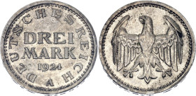 Germany - Weimar Republic 3 Mark 1924 A