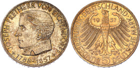 Germany - FRG 5 Mark 1957 J