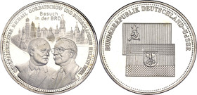 Germany - FRG Silver Medal "Mikhail Gorbachev's Visit to Helmut Kohl" 20th Century