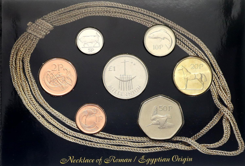 Ireland Annual Coin Set of 7 Coins 2000

KM# MS9; Various Compositions; Millen...