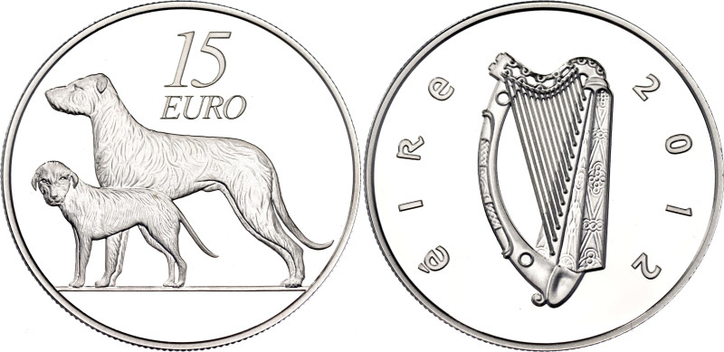 Ireland 15 Euro 2012

KM# 72, N# 45069; Silver., Proof; Barnyard Series - Iris...