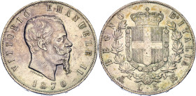 Italy 5 Lire 1870 M BN