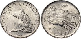 Italy 500 Lire 1961 R