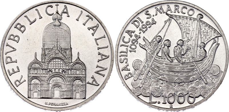 Italy 1000 Lire 1994 R

KM# 165, N# 11295; Silver; 900th Anniversary of the re...