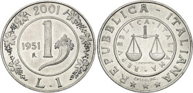 Italy 1 Lira 2001 R