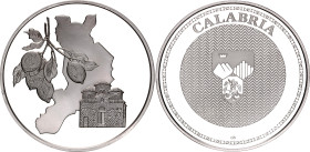 Italy Silver Medal "Regions of Italy - Calabria" 20th Century (ND)