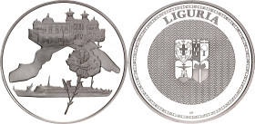 Italy Silver Medal "Regions of Italy - Liguria" 20th Century (ND)