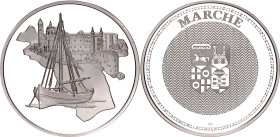 Italy Silver Medal "Regions of Italy - Marche" 20th Century (ND)