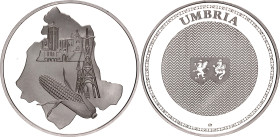 Italy Silver Medal "Regions of Italy - Umbria" 20th Century (ND)