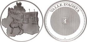 Italy Silver Medal "Regions of Italy - Valle d'Aosta" 20th Century (ND)