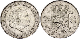 Netherlands 2-1/2 Gulden 1962