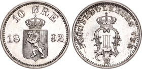 Norway 10 Ore 1892 EB