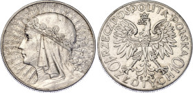 Poland 10 Zlotych 1933