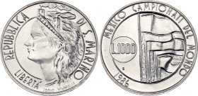 San Marino 1000 Lire 1986 R