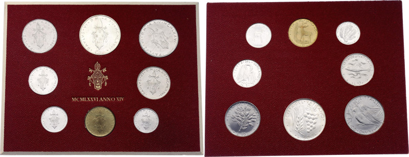 Vatican Annual Coin Set 1976 (XIV)

KM# MS81; With Silver; Paul VI; In the ori...