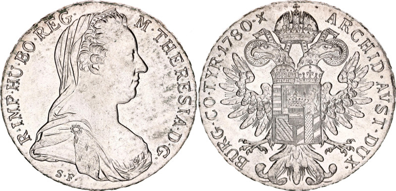 Austria 1 Taler 1780 SF Restrike

KM# T1, N# 7393; Silver; Maria Theresia; UNC...