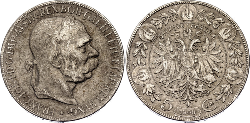 Austria 5 Corona 1900

KM# 2807, N# 11558; Silver; Franz Joseph I; VF