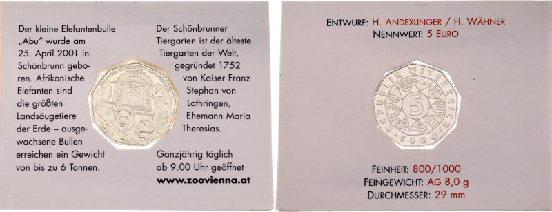 Austria 5 Euro 2002

KM# 3091, N# 3909; Silver; 250th Anniversary of the Schön...