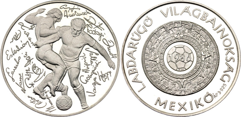 Hungary Silver Medal "Football World Cup Mexico" 1986

Silver 16.11 g., 32 mm....