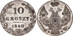 Russia - Poland 10 Groszy 1840 MW