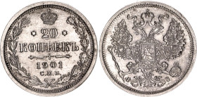 Russia 20 Kopeks 1901 СПБ ФЗ