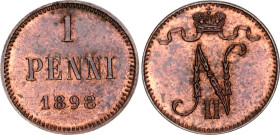 Russia - Finland 1 Penni 1898