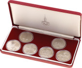 Russia - USSR 6 x 1 Rouble 1977 - 1980 Olympic Games in Moscow