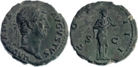 Roman Empire Hadrian As 124 - 128 AD Salus