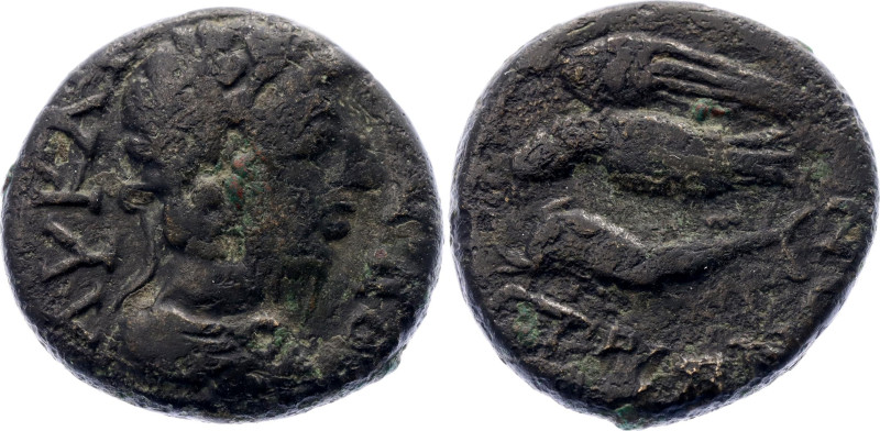 Roman Empire Commodus Triassrion 180 - 190 AD Istros Mint

SNG Stancomb# 877; ...