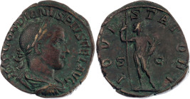 Roman Empire Gordian III Sestertius 241 - 243 AD Jupiter