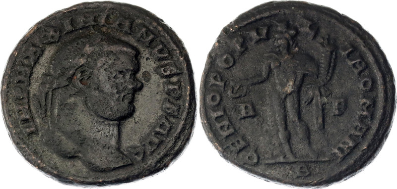 Roman Empire Maximian Follis 298 - 299 AD RR

RIC# 912b; Bronze 10.43 g.; Obv:...