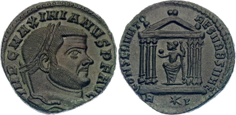 Roman Empire Maximian Follis 307 AD

RIC# 194b; Bronze 6.63 g.; Obv: IMPCMAXIM...