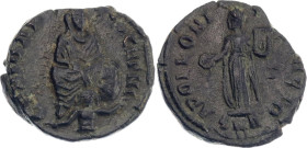 Roman Empire Maximinus Daia 1/12 Nummus 310 - 313 AD Apollo