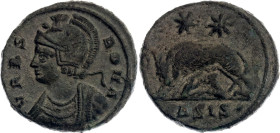 Roman Empire Constantinus I Follis 334 - 335 AD Urbs Roma